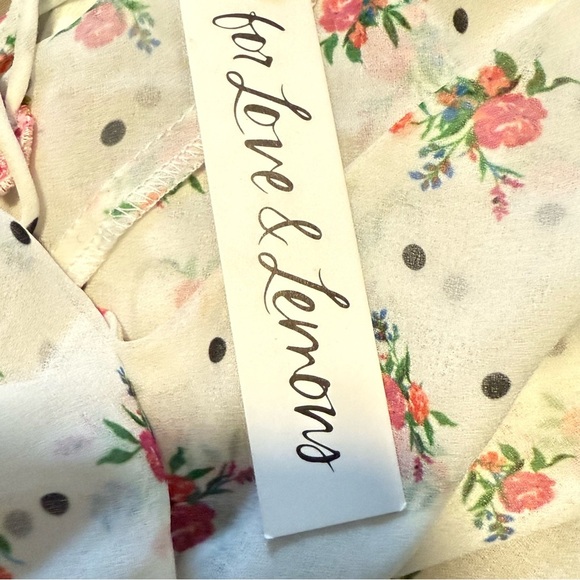 For Love And Lemons White Pink Mini Dress - Picture 12 of 14